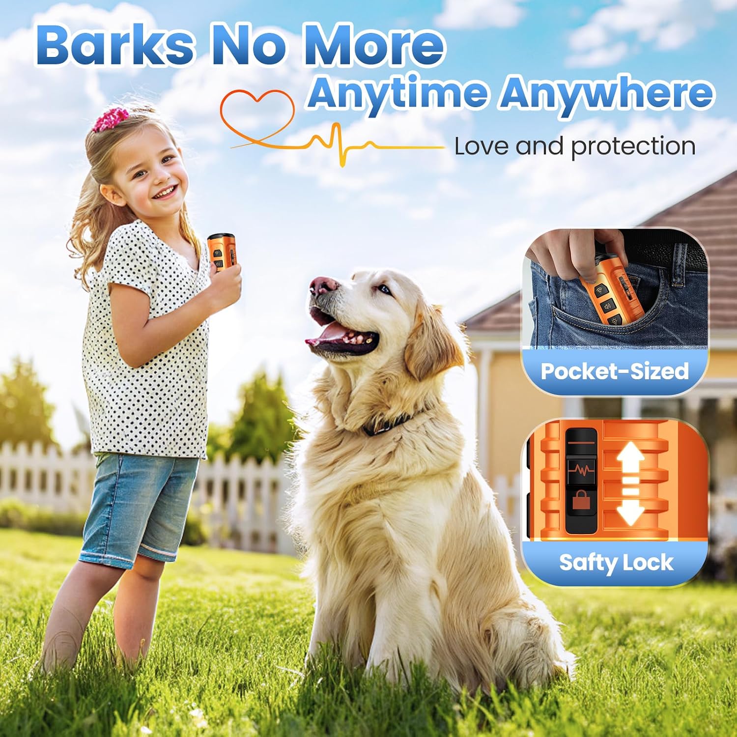 Cbersmg 3X Ultrasonic to Stop Barking Neighbors Dog, Portable Anti Barking Device Dog Bark Deterrent Device 50ft Range 5 Modes, Flashlight & Beep Safe & Effective for Small, Medium & Large Dogs | 3X Ultrasonic Dog Bark