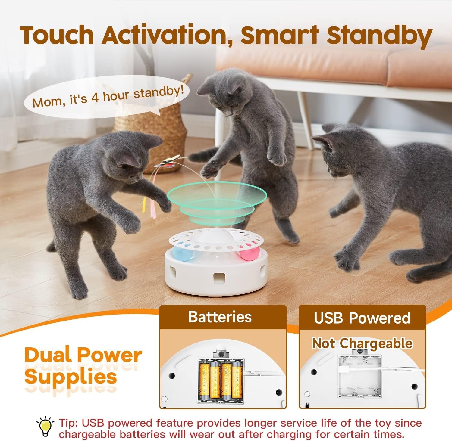 Petora™ 3-in-1 Interactive Butterfly Cat Toy